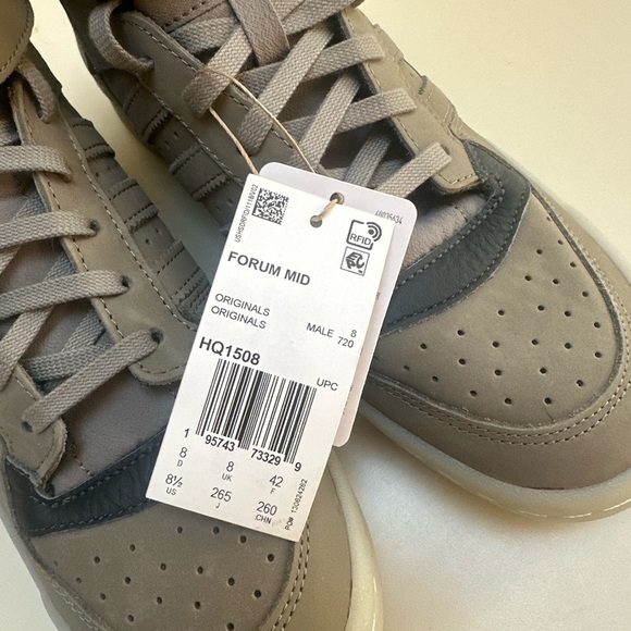 🔥 🆕 ADIDAS ORIGINALS Forum Forum Mid Clay Sesame 84 Men’s Size 8.5 - Picture 10 of 16